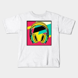 1990s Retro Headphones Kids T-Shirt